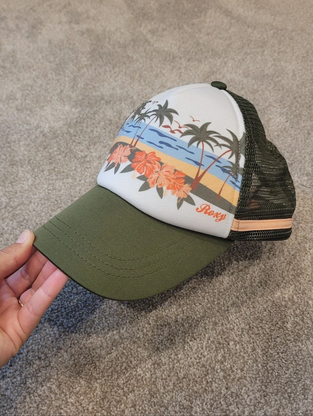 Roxy Womens Tropical Print Trucker Hat